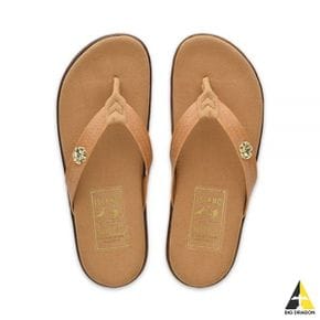 ISLAND SLIPPER Leather Thong With Flower (DT7220FSPIC) (히비스커스 레더 플립플랍)