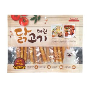 더원 닭고기 치킨 연어포 강아지 애견 간식 300g X2개