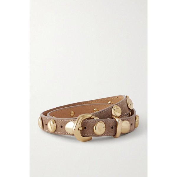 아마누 더 바알 스터드 스웨이드 벨트 46376663162980703