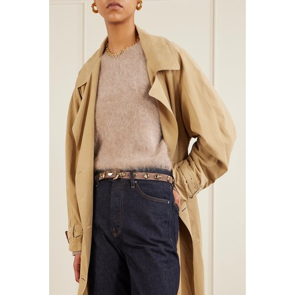 아마누 더 바알 스터드 스웨이드 벨트 46376663162980703