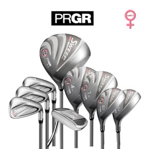 입문골프풀세트 정품 PRGR M16 SWEEP 여성 골프세트 12개세트+(아이언커버 증정)