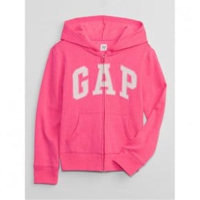 키즈 갭 GAP 로고 집업 후디 후드티 핑크 쥬빌리 7365986