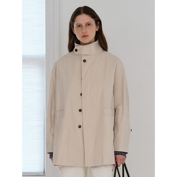 MILO HALF TRENCH COAT [LIGHT BEIGE]