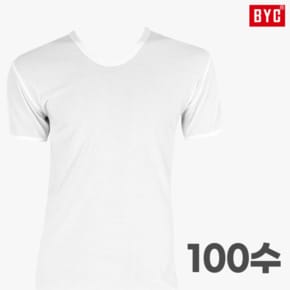 BYC 반팔백수런닝 100수 남성반팔런닝 런닝셔츠 선물 흰색 나시