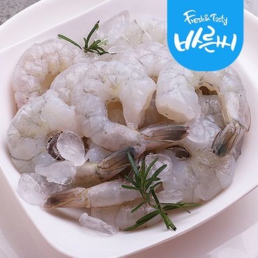 바른씨 생칵테일새우 소 300g 30미 내외 감바스용