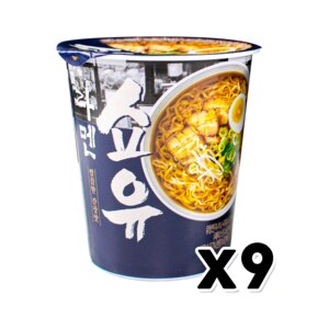 쇼유라멘 깔끔한 간장맛 컵라면 75g x 9개