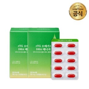 rTG 오메가3 DHA 매니저 2박스(2개월분) 8중 기능성 DHA+EPA 900mg