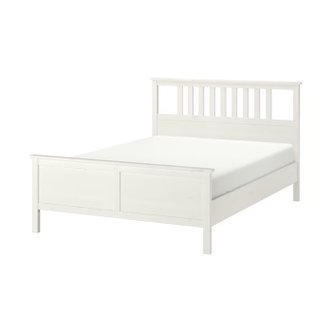 이케아 HEMNES 헴네스 퀸침대+갈빗살(프레임세트) 150x200cm/매트미포함/퀸사이즈/북유럽/침실