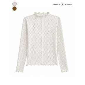 웨이브 땡땡이 폴라 티셔츠 NQ9TS009M0_P437459925