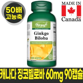 50배 고농축 캐나다 징코발리바 60mg 90캡슐