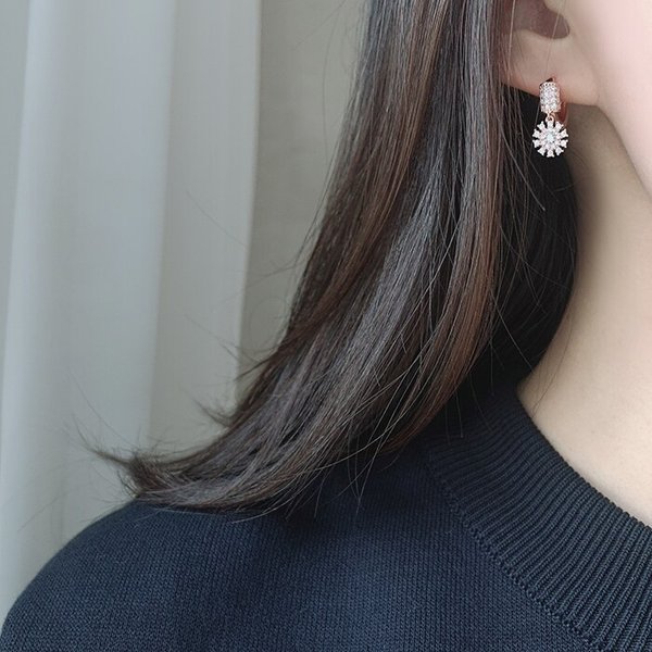 14k 피앙세 원터치 링 귀걸이 A00546