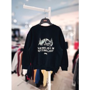 텐트 맨투맨 KR1TSU896 BK