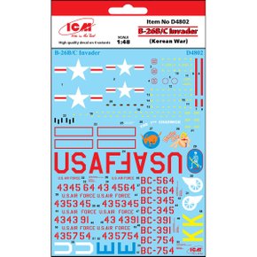 BICMD4802 1/48 B-26B/C Invader Korean War-Decal