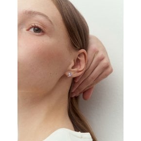 Flower cubic earring