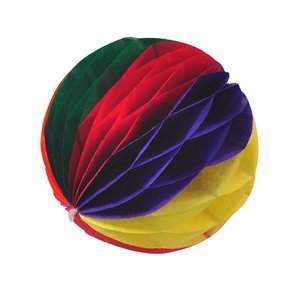 페이퍼허니컴볼(6cm)레인보우 꽃볼 페이퍼벌룬 파티
