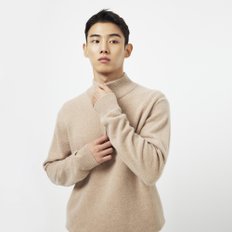 남 램스울 반집업 니트(BEIGE / DARK BLUE / LIGHT GREY)