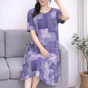 여성 레이온 인견 쿨링 원피스 반팔 여름 이지웨어 홈웨어 데일리