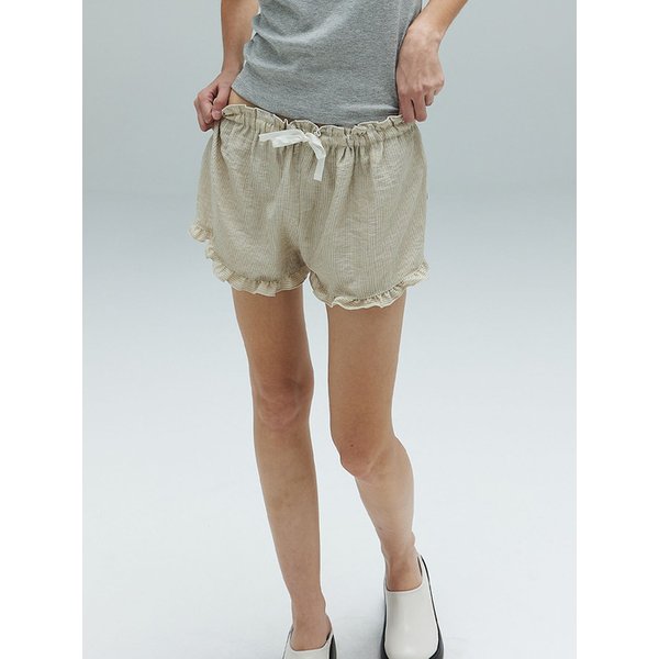 BIANCA BOXER SHORTS - BEIGE