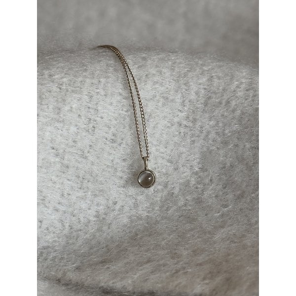 14k Moon necklace