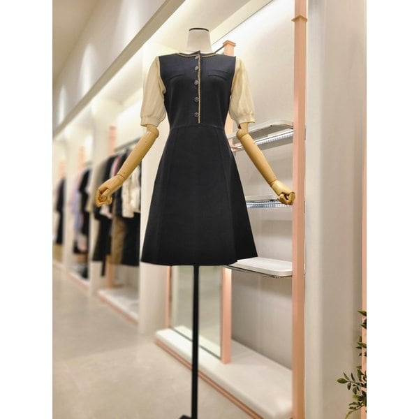 [여주점] 85% 할인 여성 컬러블록 니트 원피스 (ITN8KOP100A)