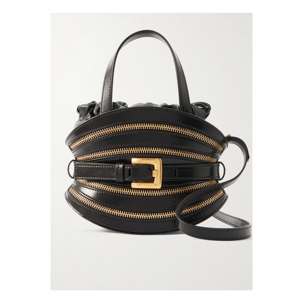 셔플 미니 장식 가죽 숄더 백 블랙 46376663162902081