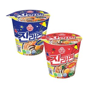 진라면 컵 6입 x 3개 (매운맛,순한맛 선택)