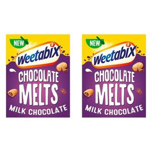  [해외직구] Weetabix 위타빅스 멜츠 밀크 초콜릿 통곡물 시리얼 360g 2팩