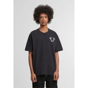 True Religion 트루 종교 티 - 프린트 티셔츠 검정색 6676084