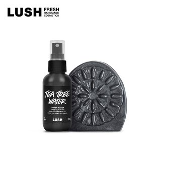 LUSH [백화점]페이셜 세트 (티 트리 워터 100g + 챠콜 100g)