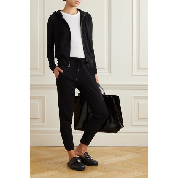 빈치지 프렌치 테리 코튼 후디 블랙 665933303974353