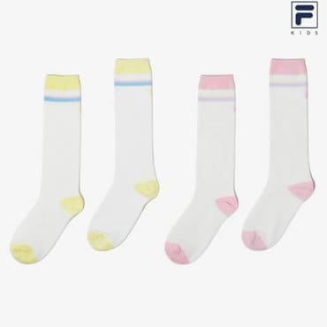 휠라키즈 ●휠라키즈  스트라이프 니삭스 2컬러 (FK3SCH1013F)