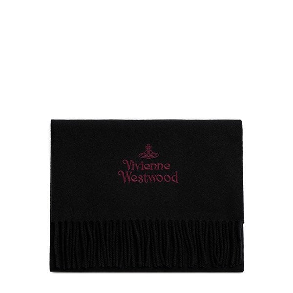 [부산점] 25FW 블랙 ORB 로고 울 머플러 81030007 W00Q7 N401