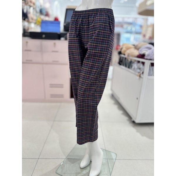 [여주점] 와코루 선염면 체크 심플 여성 홈웨어 잠옷 실내복 바지[WMP215WP]