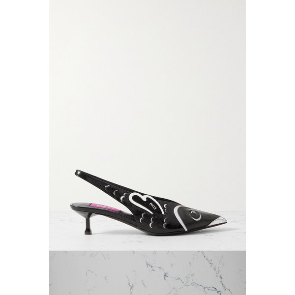 스터드 가죽 슬링백 펌프스 1647597320083618