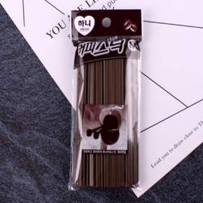 커피막대 커피빨대 빨대 포장 아메리카노 테이크아웃 얇은 막대