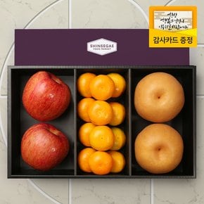 [산지직송] 씨에스타 8호 과일 선물세트 샤인2입 배2입 감귤1kg 2.8kg (보자기 포장)