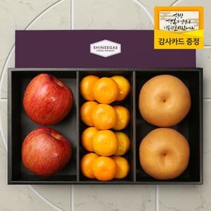 라라르떼 [명절이후 순차출고][산지직송] 씨에스타 8호 과일 선물세트 샤인2입 배2입 감귤1kg 2.8kg (보자기 포장)