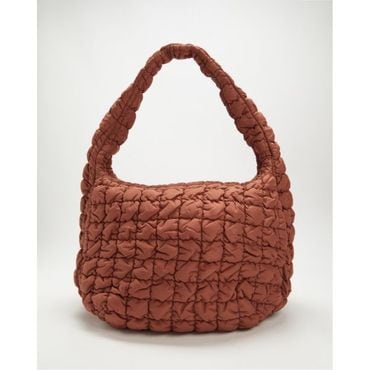 COS 5019952 COS Oversized Quilted Crossbody - ICONIC EXCLUSIVE Brown Medium Dusty