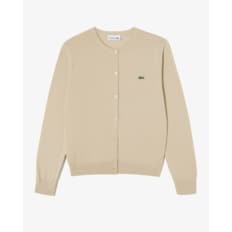 라코스테 [강남점구매시 양말 증정](여성) 25SS 베이직 크루넥 가디건 AF132E-55G 02S (베이지)