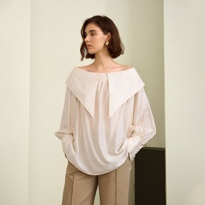 YY_Romantic large lapel loose blouse