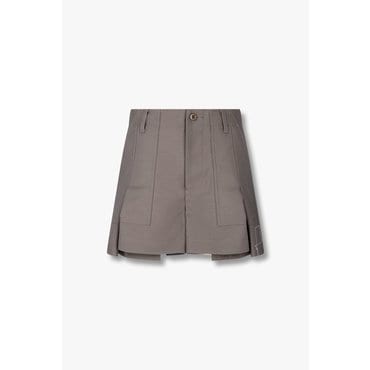 SACAI [사카이] WTAPS 여성 코튼 플리츠 큐롯 팬츠 6415111105