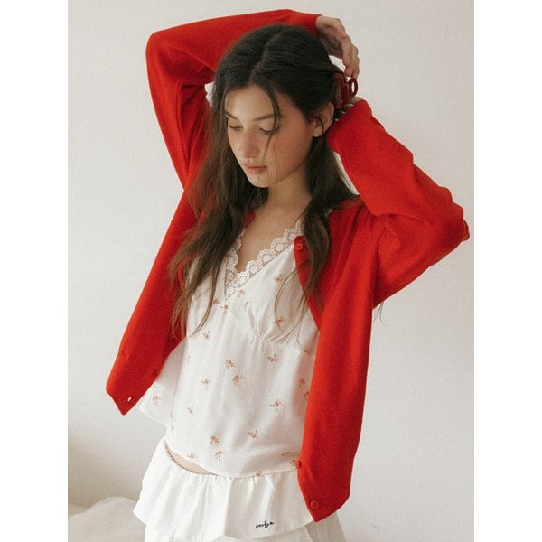 unfold knit cardigan 310 (red)