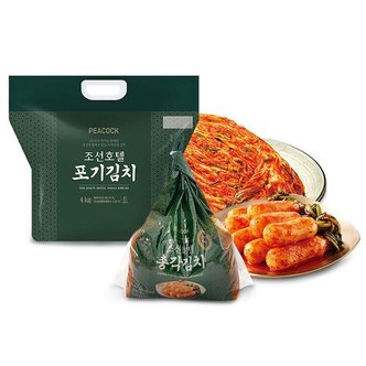 신세계푸드 피코크 조선호텔 포기김치4kg+총각김치1.5kg