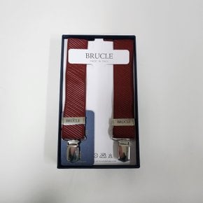 이태리 부르끌레 멜빵 신축성 Y자형 STRIPED SATIN BURGUNDY - YR36CG438RS