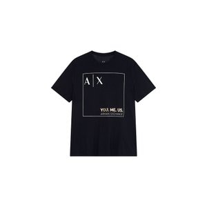 ARMANI EXCHANGE 남성 멀티 로고 숏 슬리브 티셔츠 A412330005000