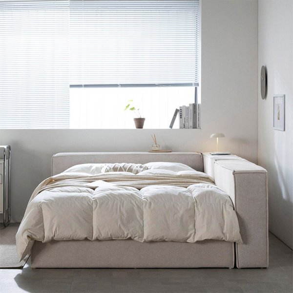 패브릭 저상형 통판 평상형 한쪽가드 침대 라지킹LK (매트제외) TR5290 (수도권무배)