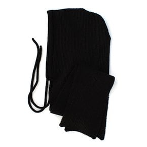 Wool Black Muffler Balaclava 바라클라바