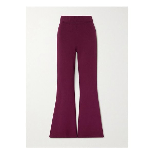 코튼 저지 플레어 트랙 팬츠 버건디 1647597349146023