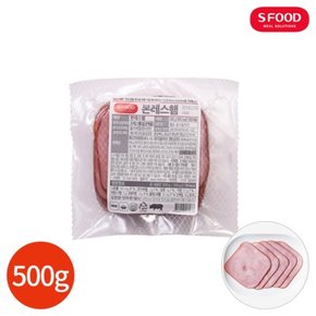 에스푸드 본 프레스햄 사각 슬라이스 500g