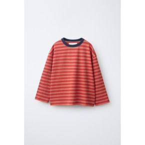 ZARA 자라 키즈 헤비웨이트 스트라이프 티셔츠 오렌지 3992762615 3992762 1372312
